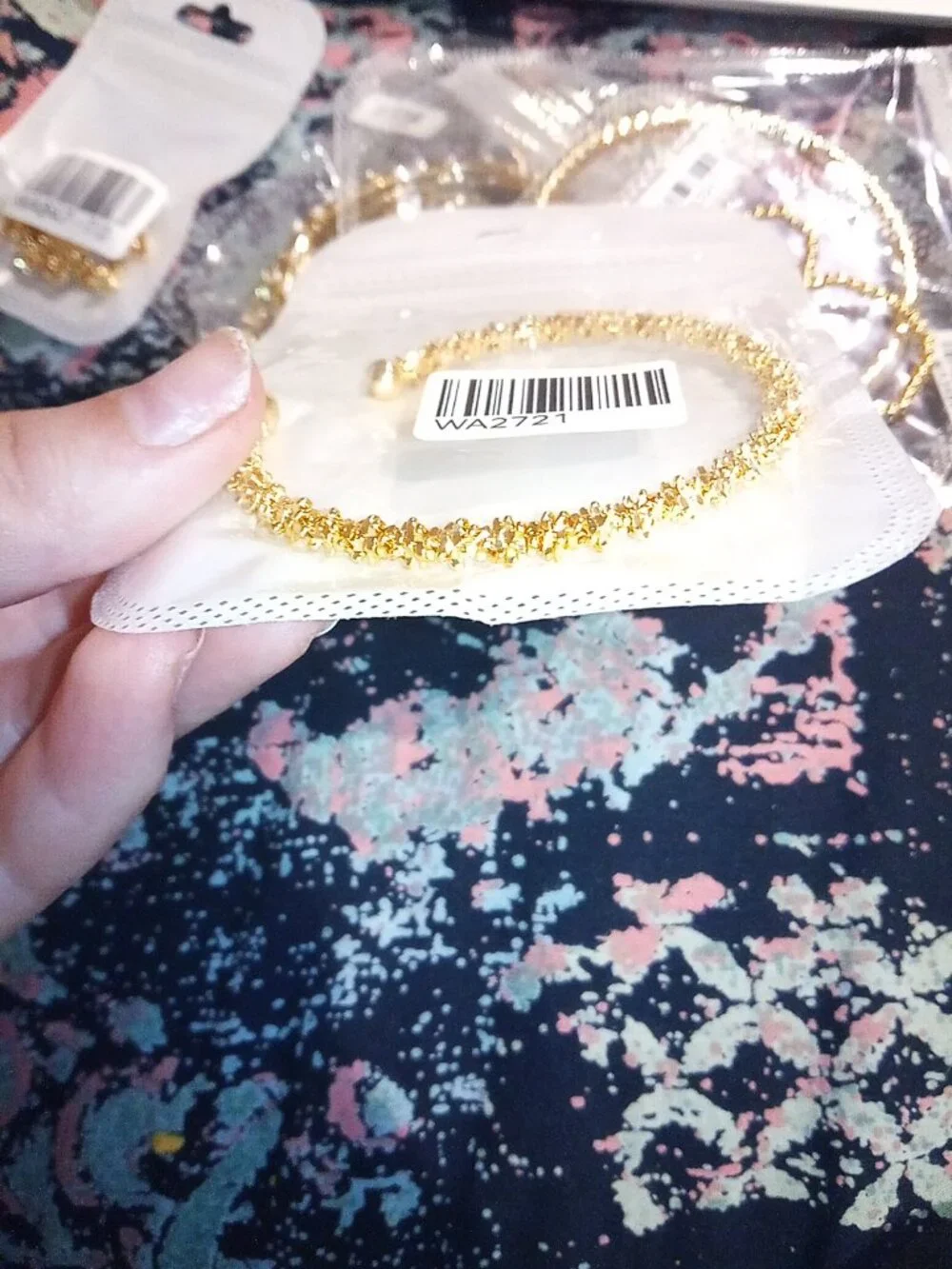 24k gold filled multifaceted rock candy maxi cuff bracelet